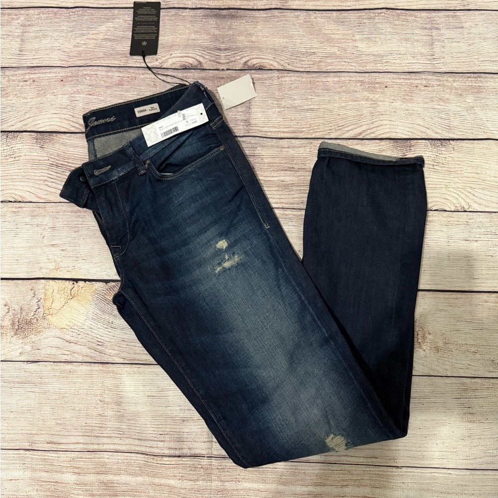 Mavi Emma Women's Slim Boyfriend Jeans - Dark Blue